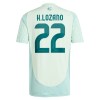 Original Fußballtrikot Mexiko Hirving Lozano 22 Auswärtstrikot 2024 Für Herren